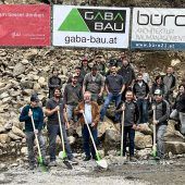 Firma GABA Bau feiert Spatenstich