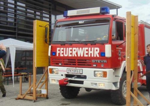 Am Wochenende findet in Altach das alljährliche Geschicklichkeitsfahren für Einsatzfahrzeuge statt. mima