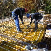 Heizen und Kühlen mit Beton