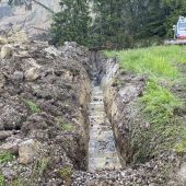 Drainagen können den Pfänderhang bei Hörbranz bislang nicht bremsen. »A8