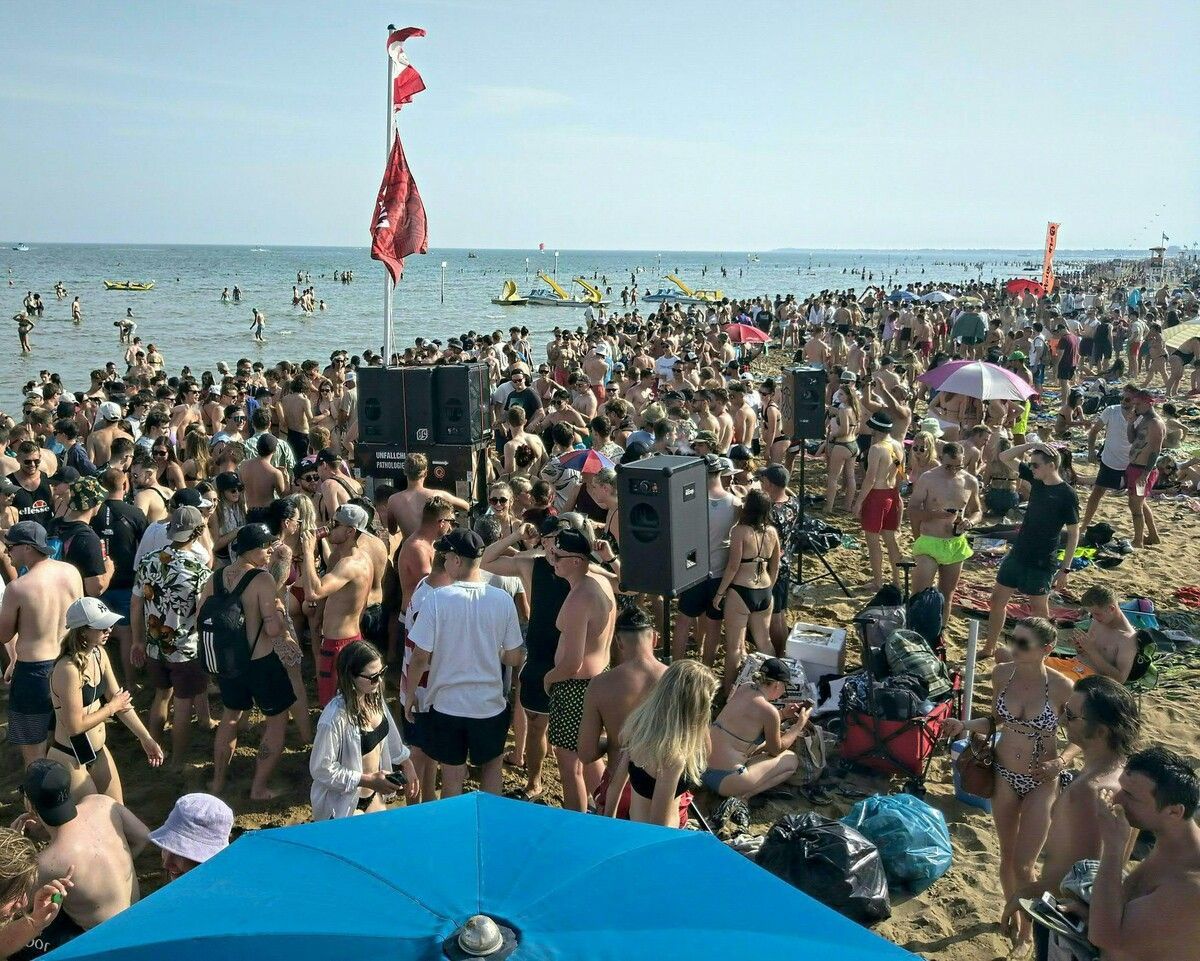 Polizei und Einsatzkräfte waren über Pfingsten in Lignano verstärkt im Einsatz.⇒apa