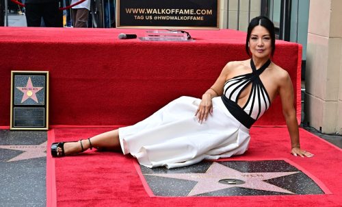 Schauspielerin Ming-Na Wen auf dem berühmten Walk of Fame verewigt. AFP