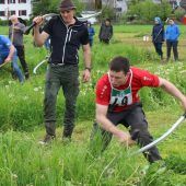 Nasses Handmähen der Landjugend in Lingenau