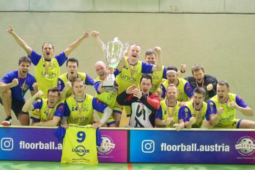 UHC Vikinger Götzis wieder Staatsmeister im Floorball-Kleinfeld.