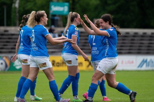 Zuletzt hatten die Spielerinnen der SPG FC Lustenau/FC Dornbirn viel Grund zum Jubeln. Am Samstag soll nun richtig gefeiert werden. Serra