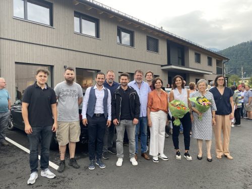 Adrian Tschofen (Physiotherapie Tschofen), Jan Balter (Balter Boots), Martin Vallazza, Heinrich Panhofer (P&P Hoch und Tiefbau GmbH), Manuel Müller (Planungsbüro Müller), Egon Haag, Florian Haag, Monika Haag (Bäckerei Mangold), Sandra Vallazza, Magdalena Vallazza, Johanna Nigsch (Physiotherapie & Osteopathie Johanna Nigsch). VN/JUN