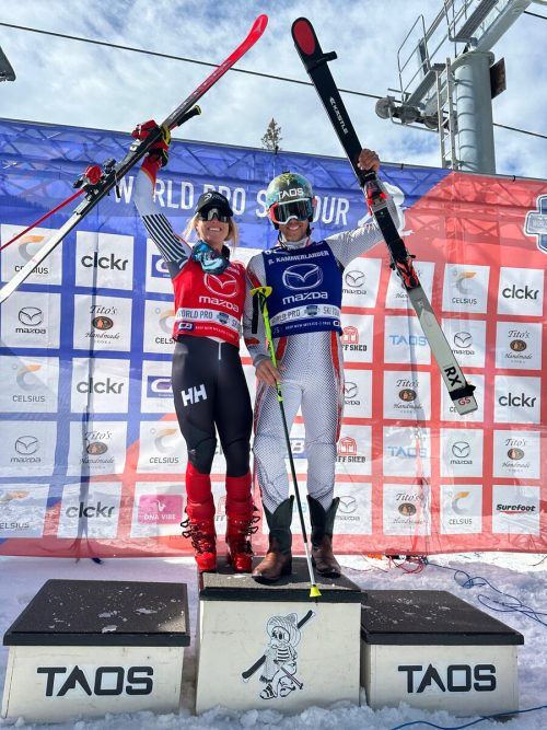 Als Gesamterster der US Pro Tour bei der Siegerehrung. Paz