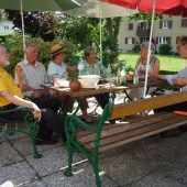 Zusammenkommen beim Bänkle Hock in Rankweil
