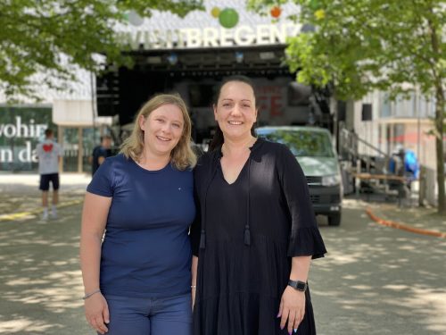 Annette Konstatzky (r.) und Katja Krammer verbindet eine Freundschaft. VN/Pem