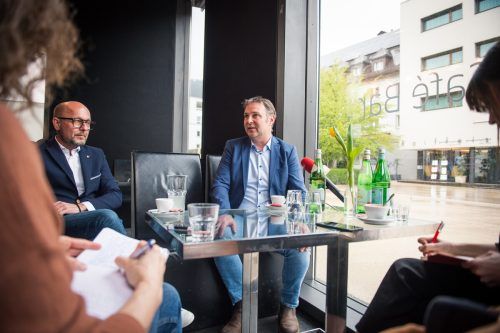 Babler absolvierte im Wahlkampf gemeinsame Termine mit Ritsch. rhomberg