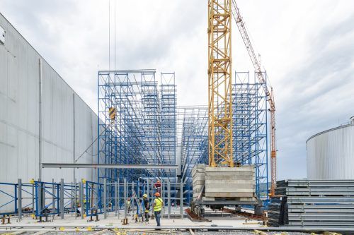 Binnen 18 Monaten wurde das Tiefkühllager errichtet und in Betrieb genommen.  BHM-Ingenieure