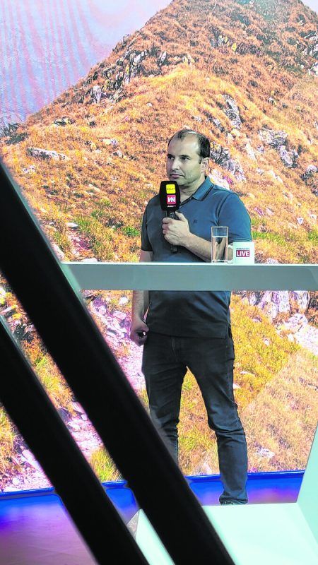  Christoph Freuis, Alpwirtschaftsgeschäftsführer des Landes, bei Vorarlberg LIVE. 