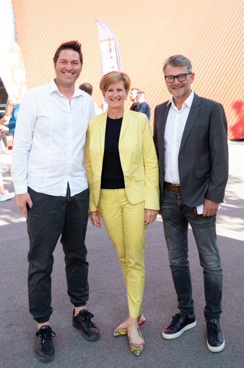 Daniel Zerlauth (Tecnoplast), Sabine Tichy-Treimel (Messe), Thomas Wachter (Wifi).