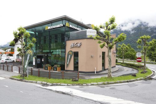 So sah das McDonald‘s-Restaurant in Bürs ursprünglich aus.  mcd/mathis