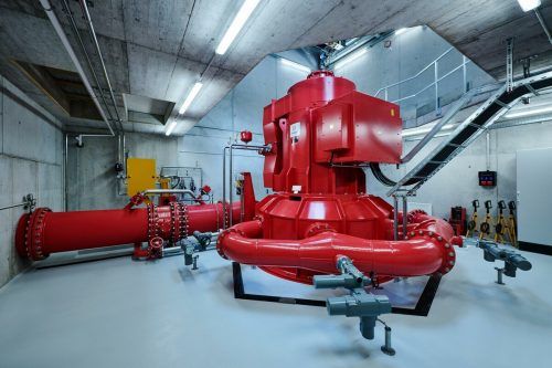 Das Kleinwasserkraftwerk Dürrenbach in Au.  illwerke vkw