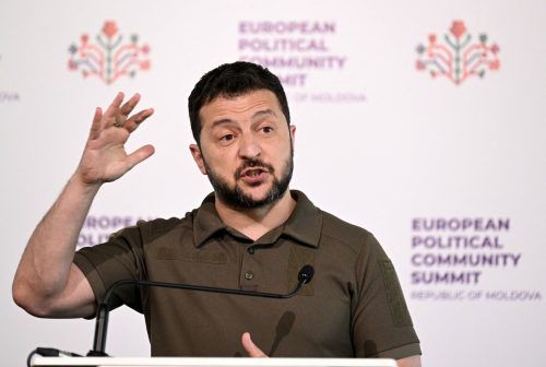 Der ukrainische Präsident warnte vor einer Hinhaltetaktik.  AFP