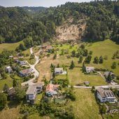 Hangrutsch in Hörbranz zerstört drei Häuser