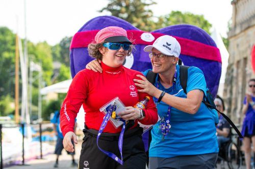 Desiree Bösch mit Athletensprecherin Johanna Pramstaller. GEPA