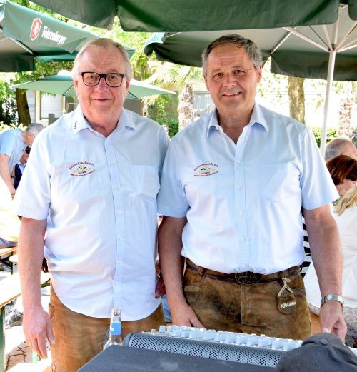 Die beiden Techniker Günter Brenner und Bruno Egele.