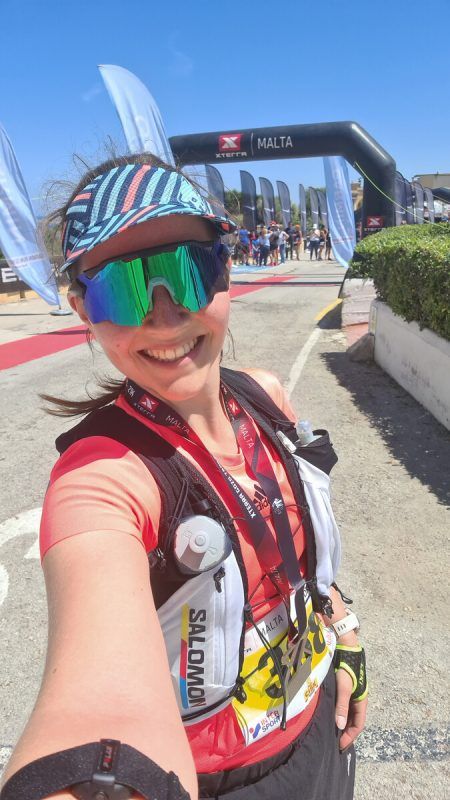 Ein Selfie nach dem Zieleinlauf.