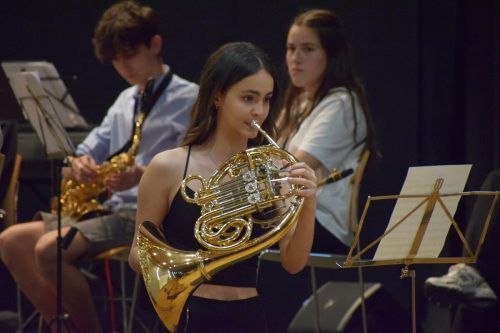 Ensembles und solistische Beiträge wie Diana Wachter (Horn) sorgten für musikalische Abwechslung.