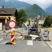 Teilsperre der Batloggstraße