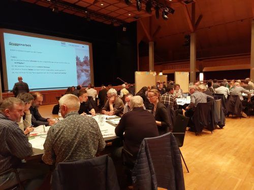 Es wurde in Kleingruppen-Workshops gearbeitet.  Stadt Hohenems