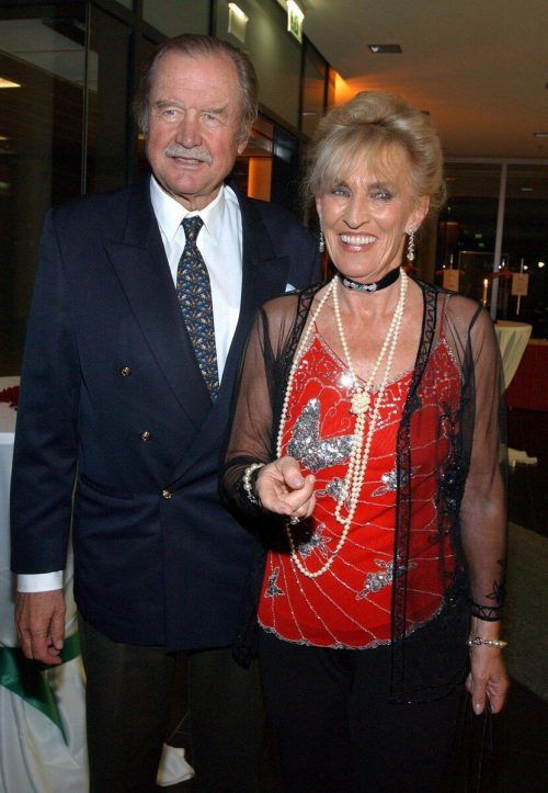 Fürstin Elisabeth von Bismarck mit ihrem 2019 verstorbenen Gatten Fürst Ferdinand. epa