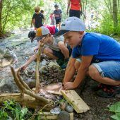 Gefahren am Bach und Spaß im Wasser