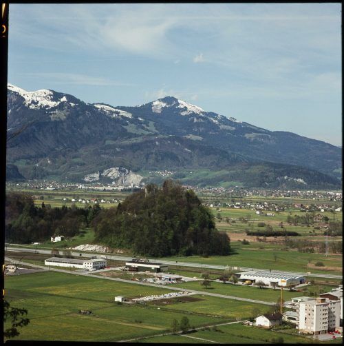 Gut versteckt: Die Burg am gleichnamigen Neuburghügel.
