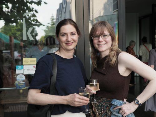 Im Publikum: Chri Dünser und Nora Hild.