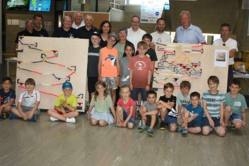 Im Rahmen des MINT-Projekts wurden in der HTL Rankweil zwei neue Kugelbahnen feierlich übergeben.  VN-TK