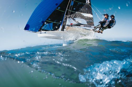 Bei Starkwind machte das Segeln Bildstein/Hussl richtig Spaß. Sailing Energy