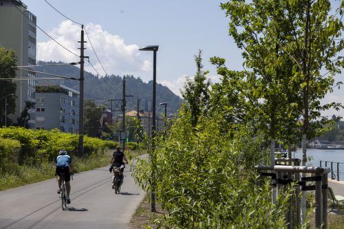Im Siedlungsbereich, also dort, wo Häuser stehen, konnten an rund 70 Laternen die Leuchtmittel bereits montiert werden. 