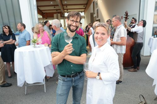 Joachim Kresser (BVT) und Carmen Oberhauser („Hotel am See“).