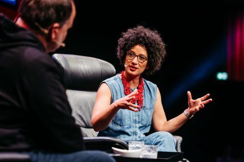 Kenza Ait Si Abbou ist für die Interactive West extra aus Berlin angeflogen. 
