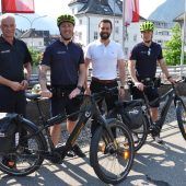 Fahrrad-Cops im Stadtgebiet unterwegs