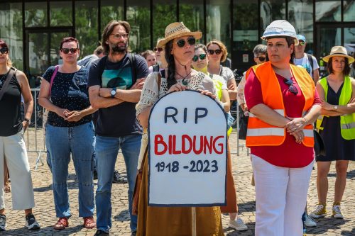 Lehrerproteste entzünden sich auch in Vorarlberg immer wieder.  VN/Steurer