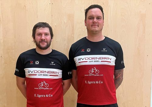 Markus Bröll und Mathias Burtscher vom RV Dornbirn Radballteam 3 sind ebenfalls beim Weltcup in Dornbirn am Start.  RVD