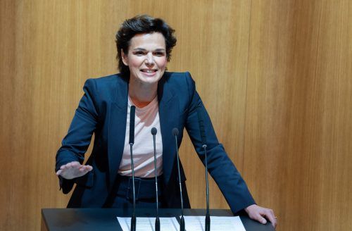 Pamela Rendi-Wagner hielt ihre letzte Rede im Parlament. APA