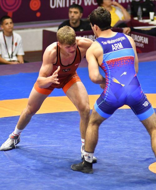 Paul Maier im Viertelfinalkampf gegen Erik Ter Matevosyan aus Armenien. Privat