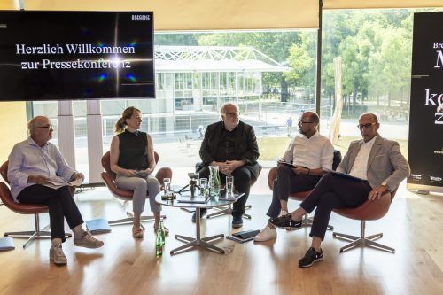 Peter Heiler, Judith Reichart, der Komponist Richard Dünser, Michael Ritsch und Michael Rauth.    vn/paulitsch