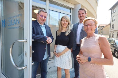 Primar Kloimstein, Katharina Amann, Wolfgang Grabher, LR Rüscher.