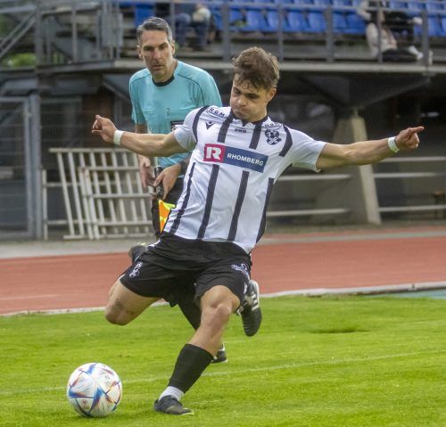 Rechtsverteidiger Carlos Berlinger will mit Bregenz ins Finale. Paulitsch