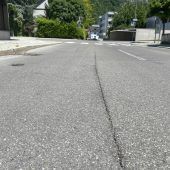 Straßenschäden werden repariert