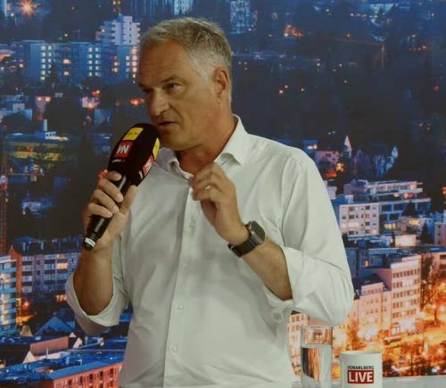 SPÖ-Chef Leiter stand bei Vorarlberg LIVE Rede und Antwort.
