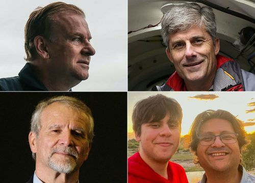Starben in den Tiefen: Suleman Dawood und sein Vater.  ap