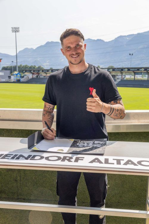 Tobias Schützenauer unterschrieb einen Einjahresvertrag. VN