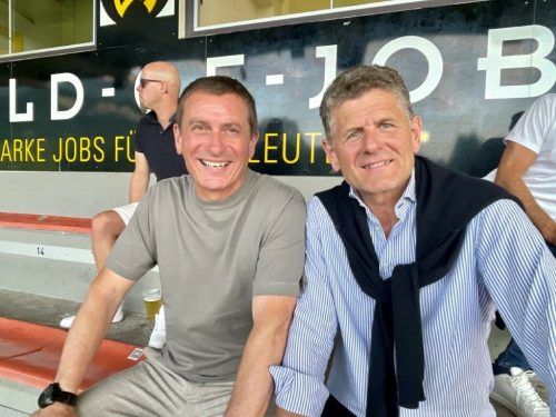 VFV-Sportdirektor Andreas Kopf, VFV-Präsident Horst Lumper. Lutz
