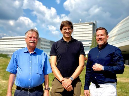V.l.: Heinz Drexel, Arthur Mader und Andreas Leiherer konnten mit ihren Arbeiten überzeugen.  vivit, khbg